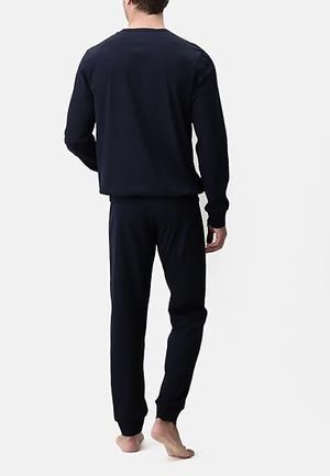 Pigiama Venezia Serafino in Jersey Filo di Scozia di Perofil Art. 350_0