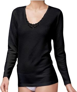 T-shirt lana cotone donna manica lunga Nottingham Art. TL12W_0