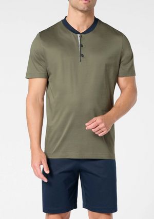 Pigiama Corto Serafino in Cotone Mercerizzato di Perofil Art. 368