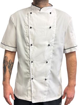 Giacca da Cuoco Mezza Manica con Bottoni
