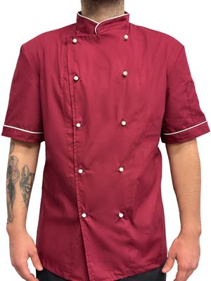 Giacca da Cuoco Mezza Manica con Bottoni_0