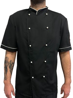 Giacca da Cuoco Mezza Manica con Bottoni_desktop_2