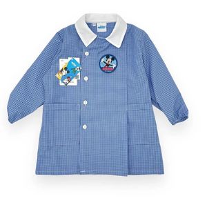 Grembiule Disney quadretti cielo 35% cotone 65% poliestere topolino 