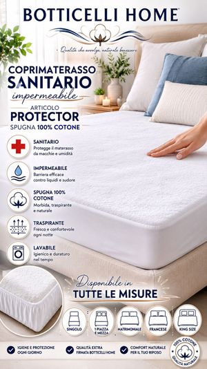 Coprimaterasso Sanitario Impermeabile di Botticelli home