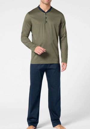 Pigiama Lungo Serafino in Cotone di Perofil Art. 93367