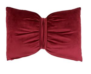 Cuscino Arredo Rosso in Velluto Sfoderabile_1