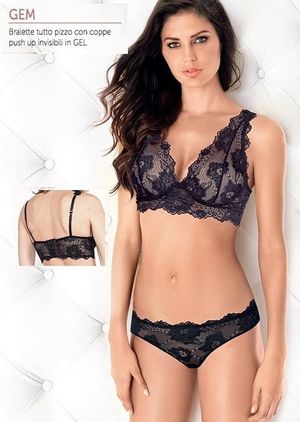 Lormar bralette con ferretto push-up art.Gem