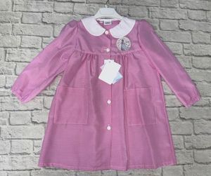 Grembiule Disney a Quadretti Rosa con Bottoni_1