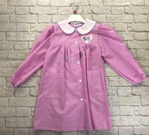 Grembiule Disney a Quadretti Rosa con Bottoni