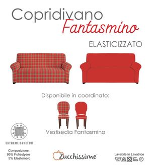 Zucchissime Copridivano con Elastico in Poliestere Art fantasmino _0