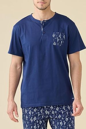Pigiama Uomo Estivo Blu Navy Noidinotte Art. FC3269AB_0