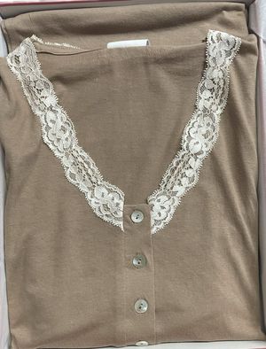 Pigiama Donna Maglia Serafino Mezza Manica e Pantalone Corto Kissimo Biancaluna_0