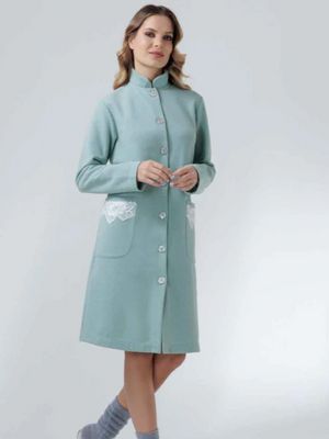 Vestaglia Donna con Bottoni e Ricamo di Andra Art. 9820