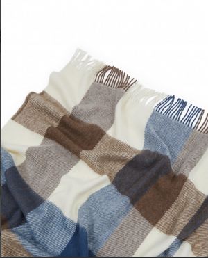 Plaid in Lana Vergine Art. Adamello Check di Lanerossi_0