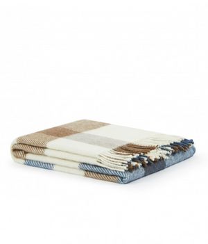 Plaid in Lana Vergine Art. Adamello Check di Lanerossi