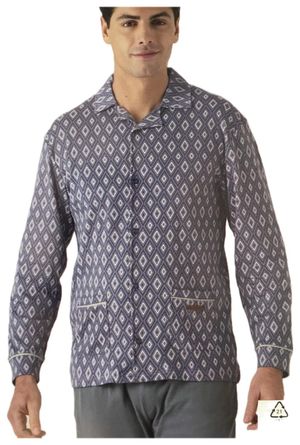 Pigiama Uomo Aperto Davanti in Caldo Cotone di Pigiamiamoci