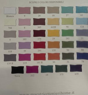 Completo Letto Maestri Cotonieri in Puro Cotone Tinta Unita