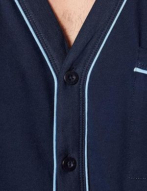 Pigiama Lungo Uomo in Cotone Jersey di Navigare Art. 14280A_0