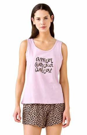 Pigiama Donna Corto Animalier Lover di Noidinotte