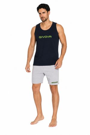 Pigiama Uomo Corto Givova in Jersey Canotta e Bermuda