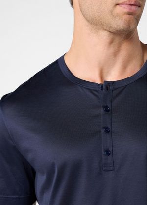 Pigiama Corto Serafino e Lyocell di Perofil Art. 374_desktop_2