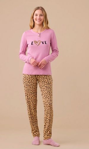 Pigiama Donna Invernale Stampa Animalier di Noidinotte