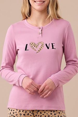 Pigiama Donna Invernale Stampa Animalier di Noidinotte_0