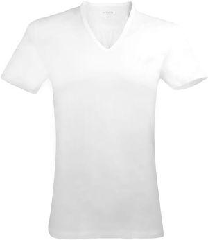 PEROFIL T-Shirt Active Perla Scollo a V 100% Filoscozia VPRT00321