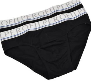 Coppia di Slip con Logo in Cotone Bielastico di Perofil_1